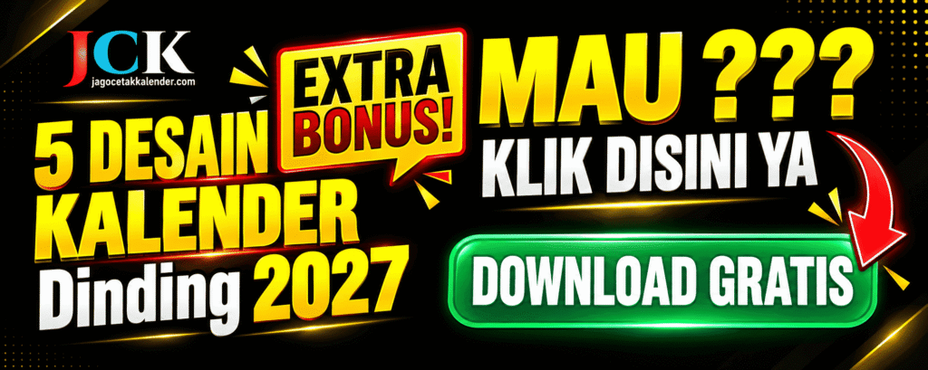 Extra Bonus Download Desain Kalender 2026 CDR Gratis